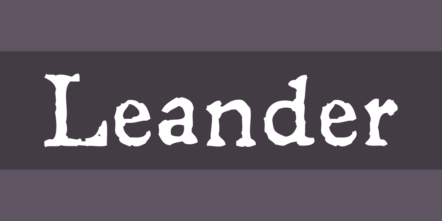 Шрифт Leander